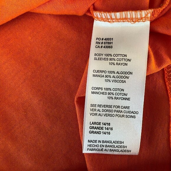 NWT NFL Denver Broncos Orange Gray Logo Shirt Boys Large - Picture 7 of 8